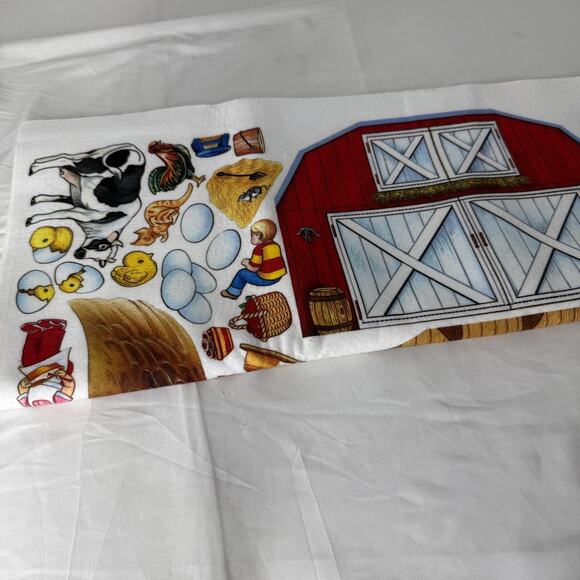 Vintage 1986 Betty Lukens Quiet Book Three Grandma Grandpa Farm Felt Kit Uncut - Picture 7 of 11